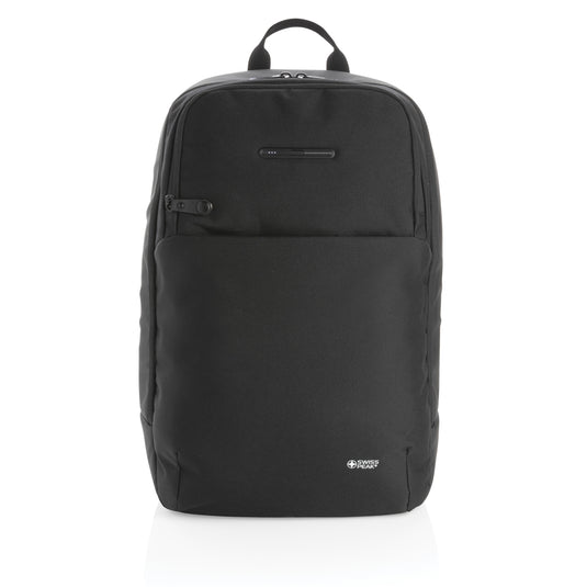 Swiss Peak laptop backpack with UV-C steriliser pocket - Custom Wood Designs