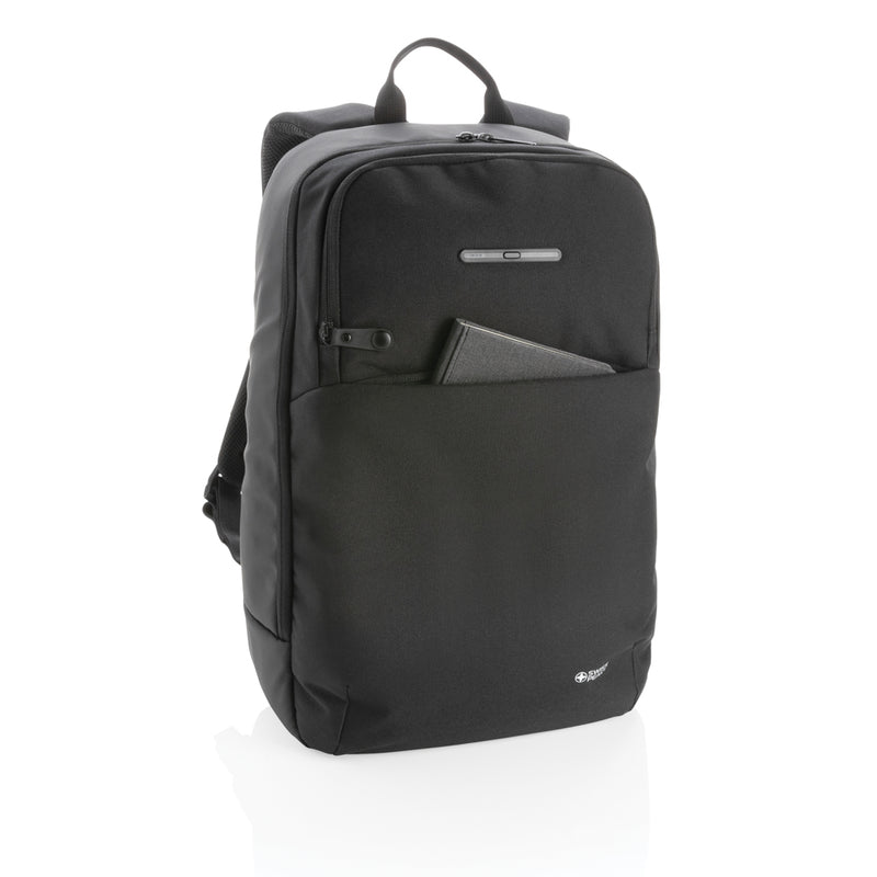 Load image into Gallery viewer, Swiss Peak laptop backpack with UV-C steriliser pocket - Custom Wood Designs

