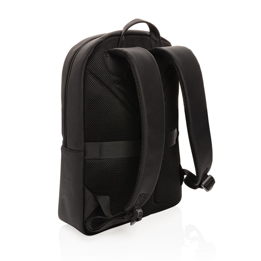 Swiss Peak deluxe PU laptop backpack PVC free - Custom Wood Designs