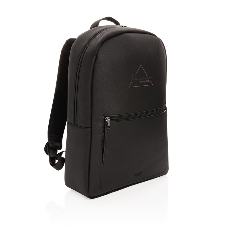 Load image into Gallery viewer, Swiss Peak deluxe PU laptop backpack PVC free - Custom Wood Designs
