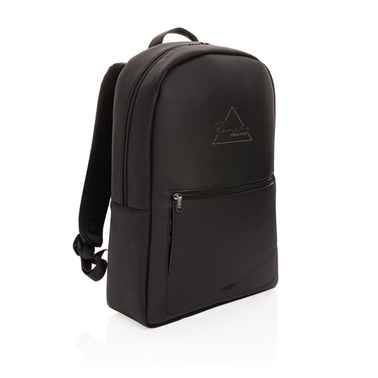 Swiss Peak deluxe PU laptop backpack PVC free - Custom Wood Designs