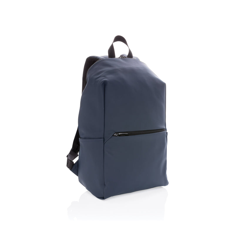 Load image into Gallery viewer, XD Collection Smooth PU 15.6-inch laptop backpack with multiple compartments and padded straps for comfortable carry.
