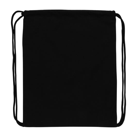 Recycled cotton drawstring backpack by XD Collection, Impact AWARE™ bag for travel and everyday use, light 145g material.