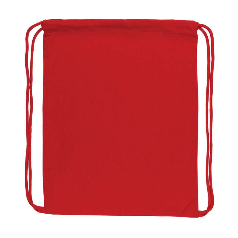 Load image into Gallery viewer, Recycled cotton drawstring backpack by XD Collection, Impact AWARE™ eco-friendly bag with adjustable drawstrings and lightweight design.
