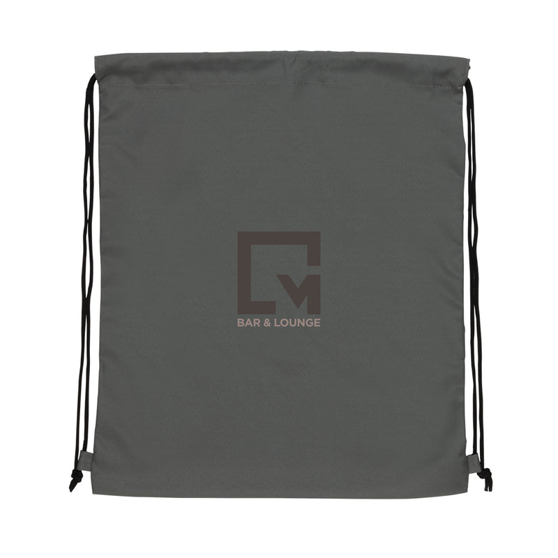 Load image into Gallery viewer, Bright blue Impact AWARE™ RPET 190T drawstring bag by XD Collection with black drawstrings and a spacious main compartment.
