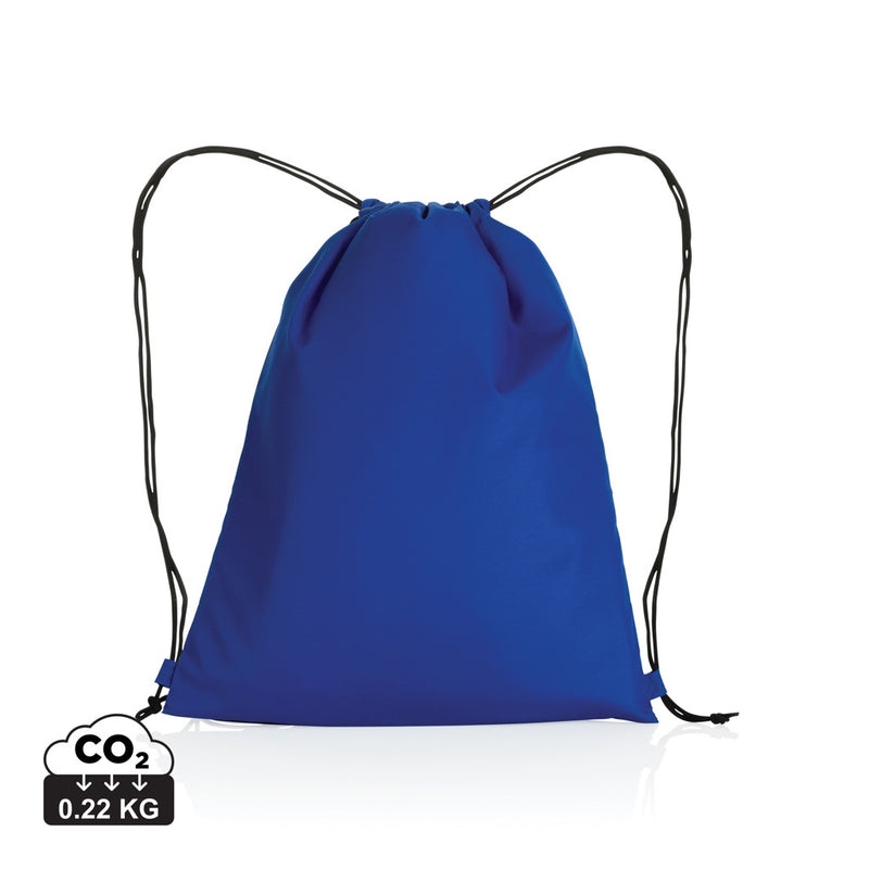 Load image into Gallery viewer, Impact AWARE™ RPET 190T drawstring bag by XD Collection, eco-friendly reusable bag with adjustable drawstrings and compact design.
