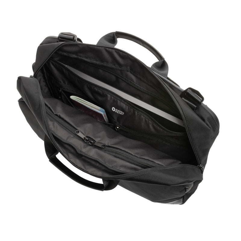 Load image into Gallery viewer, Swiss Peak Aware™ executive 2-in-1 laptop backpack - Custom Wood Designs
