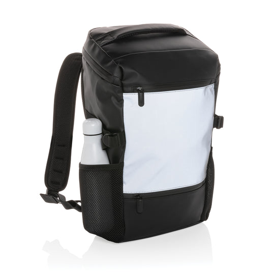 XD Collection PU high visibility laptop backpack with easy access 15.6-inch compartment, ideal for bags and travel.