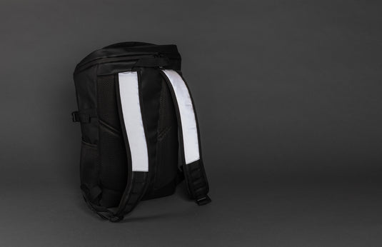 XD Collection PU high visibility laptop backpack with easy access compartments, designed for 15.6-inch laptops and travel use.