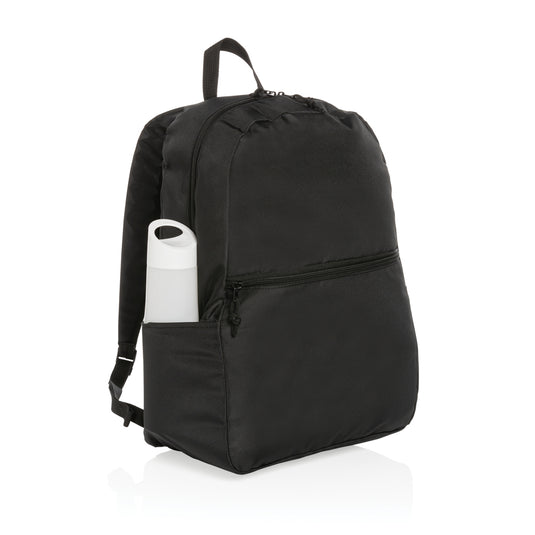 Lightweight Impact AWARE™ RPET backpack from XD Collection featuring multiple compartments and adjustable straps.