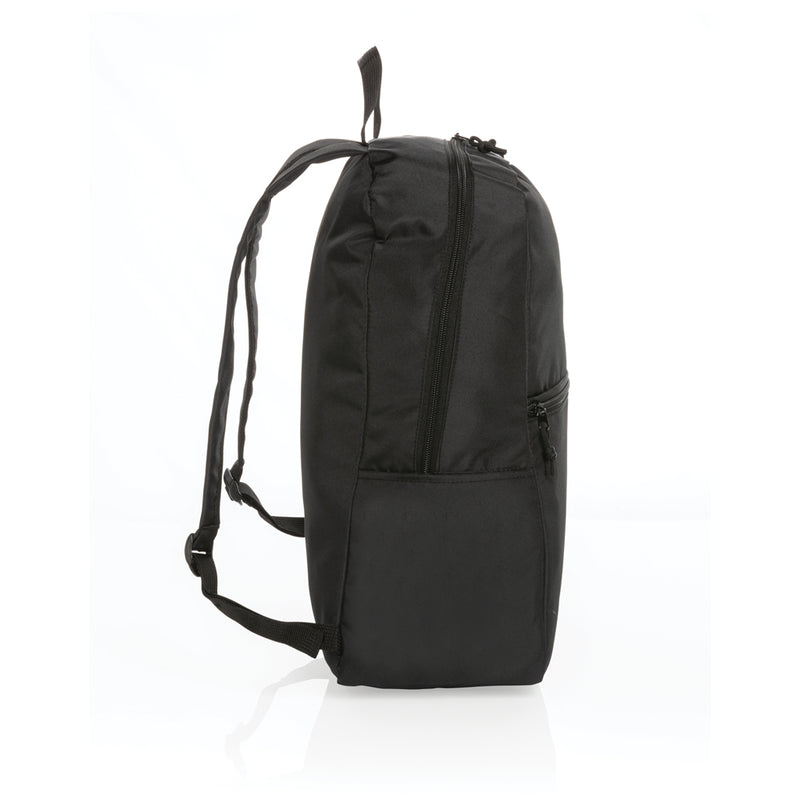 Load image into Gallery viewer, Lightweight Impact AWARE™ RPET backpack by XD Collection featuring multiple compartments and adjustable straps for travel and daily use.
