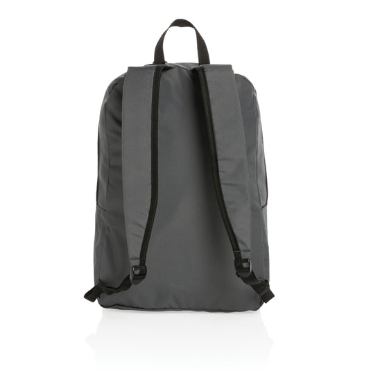 Lightweight Impact AWARE™ RPET backpack from XD Collection featuring multiple compartments and adjustable straps.