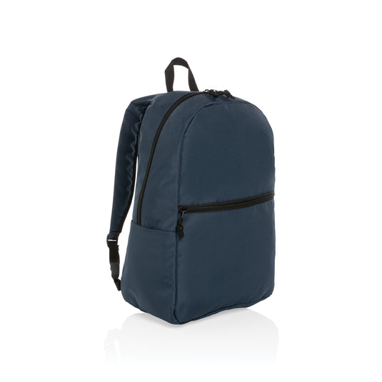 Lightweight Impact AWARE™ RPET backpack from XD Collection with adjustable straps and multiple compartments for travel and daily use.