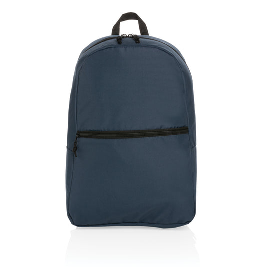 Lightweight Impact AWARE™ RPET backpack by XD Collection with adjustable straps and multiple compartments for travel and everyday use.