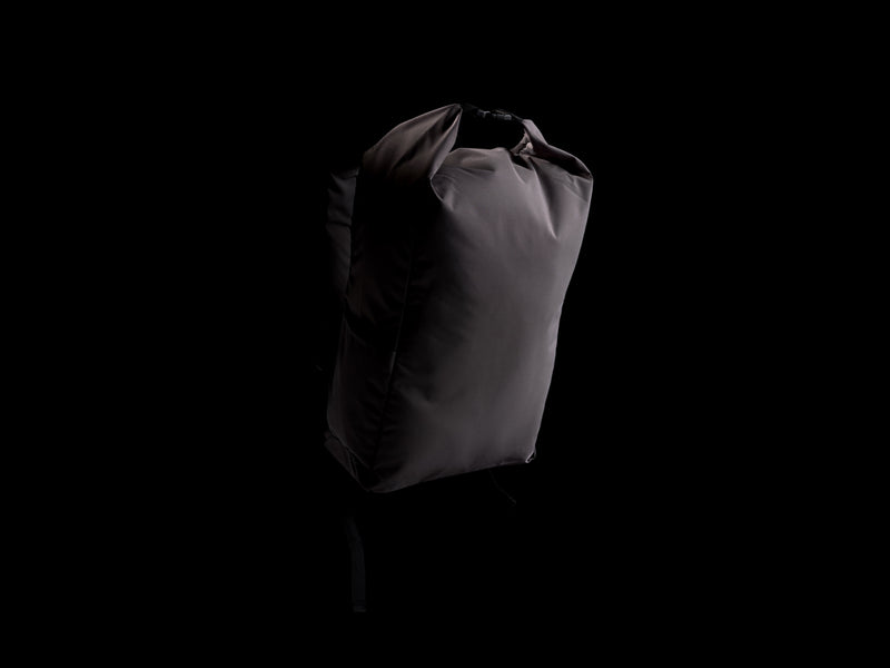 Load image into Gallery viewer, Lightweight Impact AWARE™ RPET rolltop backpack from XD Collection, showing durable bag with adjustable straps and spacious interior.
