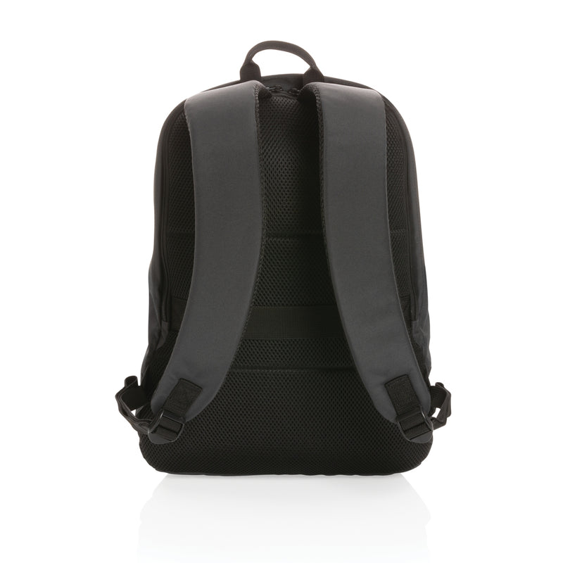 Load image into Gallery viewer, XD Collection Impact AWARE™ RPET anti-theft backpack with multiple compartments and padded straps, designed for secure travel.
