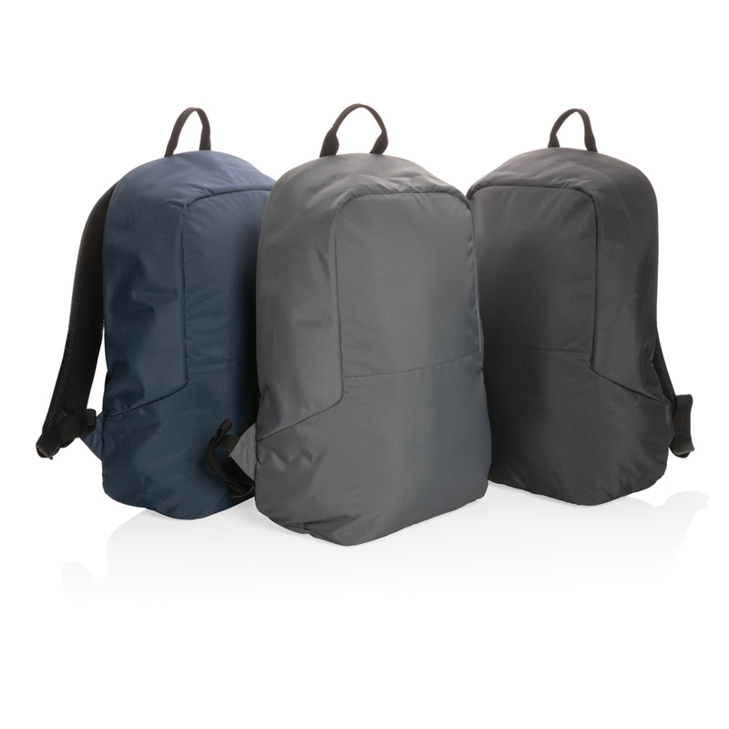 Load image into Gallery viewer, XD Collection Impact AWARE™ RPET anti-theft backpack with multiple compartments and sleek design, made from recycled materials.
