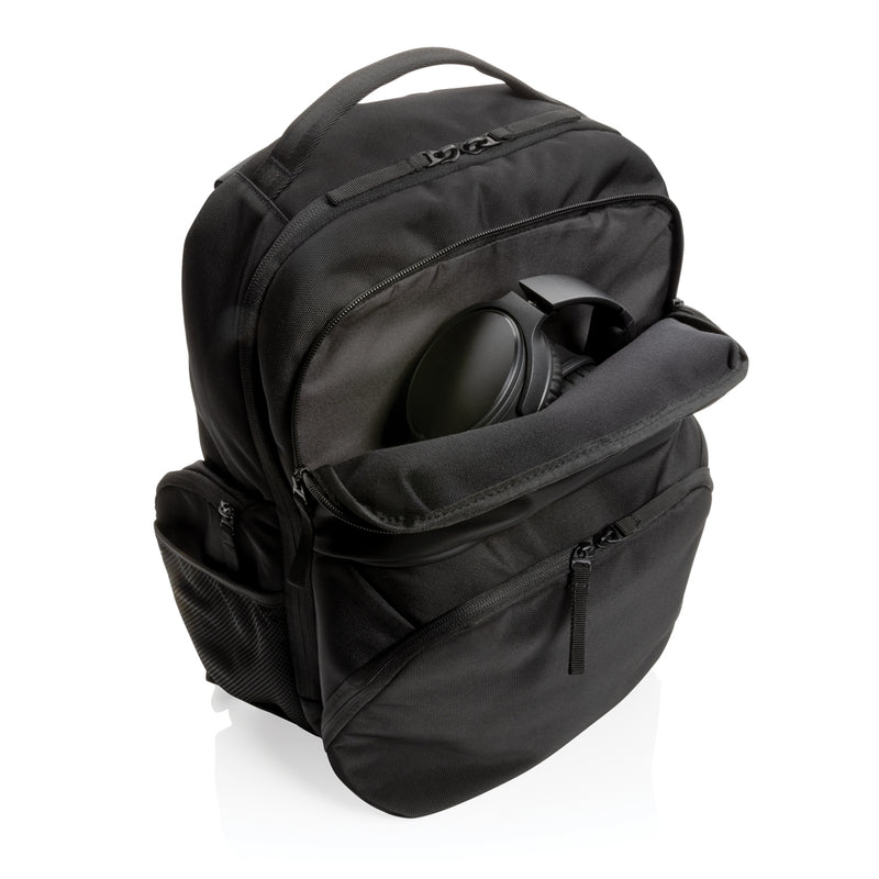Load image into Gallery viewer, Swiss Peak AWARE™ RPET 15.6 inch commuter backpack - Custom Wood Designs
