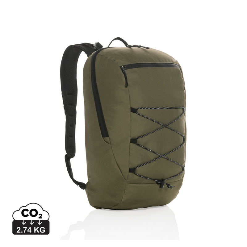 Load image into Gallery viewer, Impact AWARE™ Hiking backpack 18L from XD Collection, showing durable black bag with multiple compartments and adjustable straps.
