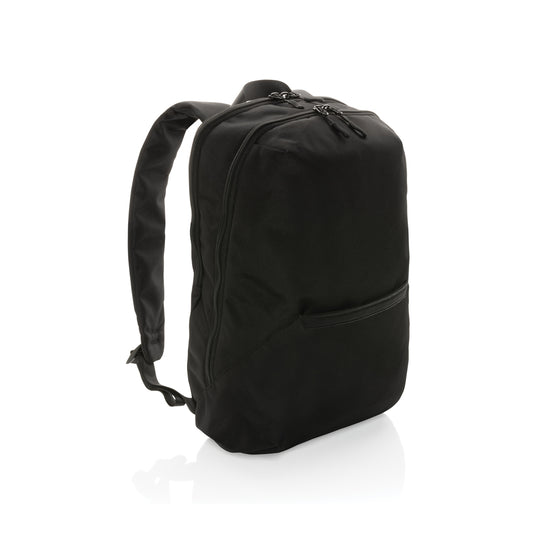 XD Xclusive Impact AWARE™ 1200D 15.6-inch modern laptop backpack with multiple compartments and padded straps.