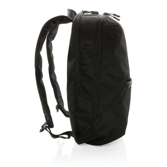 Impact AWARE™ 1200D XD Xclusive modern laptop backpack with padded compartments for 15.6-inch laptops and multiple storage pockets.