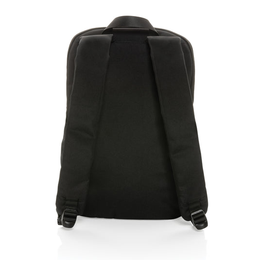 Xclusive Impact AWARE™ 1200D 15.6-inch modern laptop backpack with padded compartments and sleek design, ideal for travel and daily use.