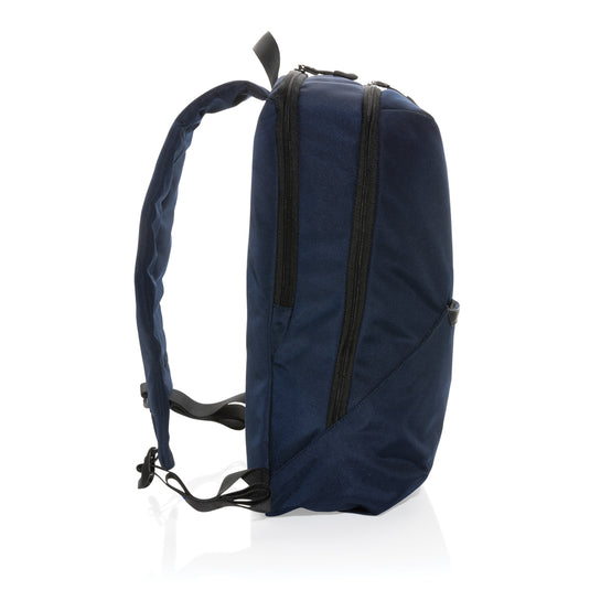 XD Xclusive Impact AWARE™ 1200D 15.6-inch modern laptop backpack with multiple compartments and padded shoulder straps.