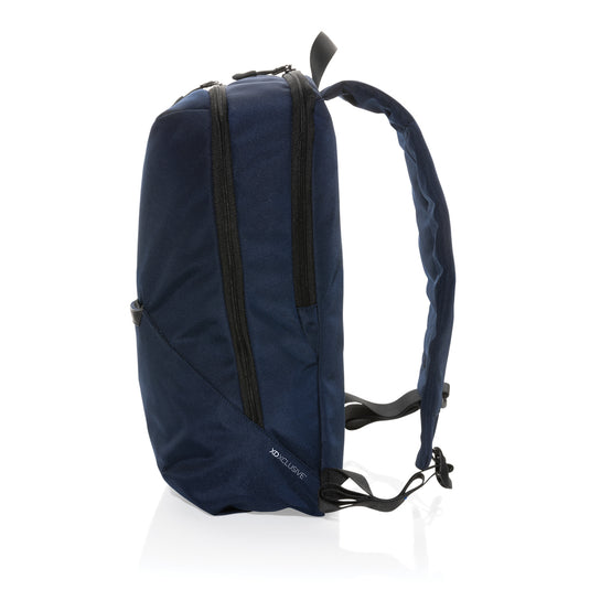 XD Xclusive Impact AWARE™ 1200D 15.6-inch modern laptop backpack with padded shoulder straps and organized compartments.