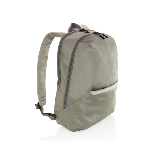 XD Xclusive Impact AWARE™ 1200D 15.6-inch modern laptop backpack with multiple compartments and padded straps.