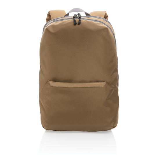 XD Xclusive Impact AWARE™ 1200D 15.6-inch modern laptop backpack with padded straps and multiple compartments.