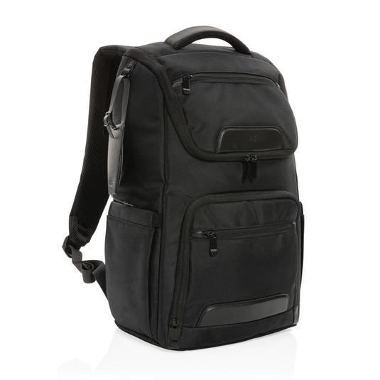 Swiss Peak AWARE™ RPET Voyager 15.6" laptop backpack - Custom Wood Designs