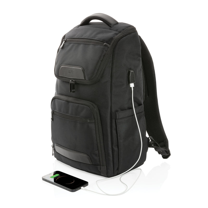 Load image into Gallery viewer, Swiss Peak AWARE™ RPET Voyager 15.6" laptop backpack - Custom Wood Designs
