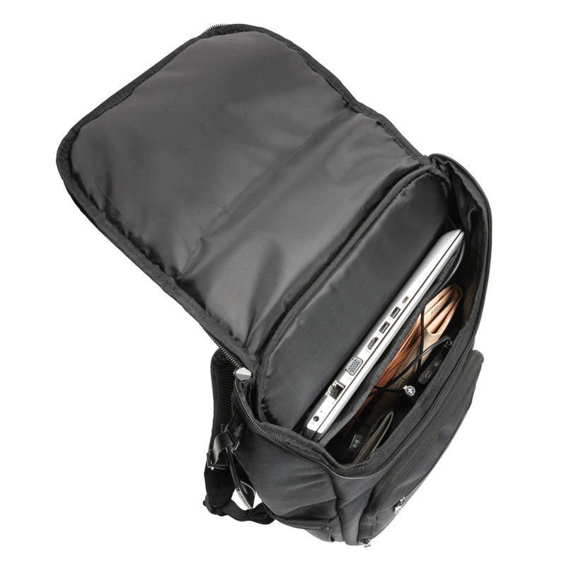 Load image into Gallery viewer, Swiss Peak AWARE™ RPET Voyager 15.6" laptop backpack - Custom Wood Designs
