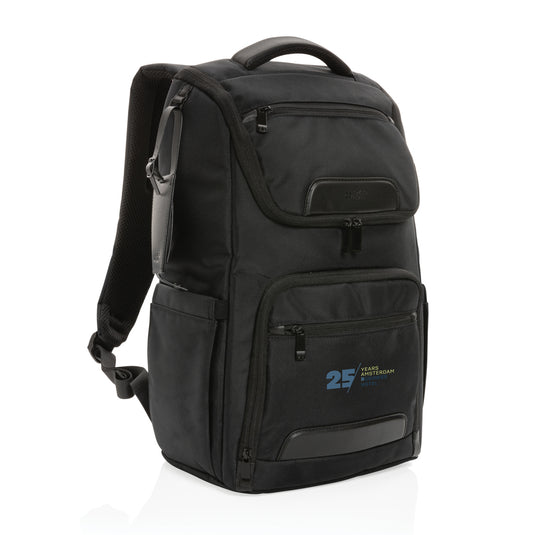 Swiss Peak AWARE™ RPET Voyager 15.6" laptop backpack - Custom Wood Designs