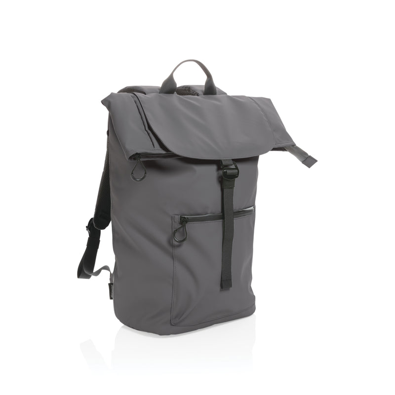 Load image into Gallery viewer, XD Collection Impact AWARE™ RPET water-resistant 15.6" laptop backpack with multiple compartments and padded straps.

