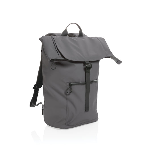 XD Collection Impact AWARE™ RPET water-resistant 15.6" laptop backpack with multiple compartments and padded straps.