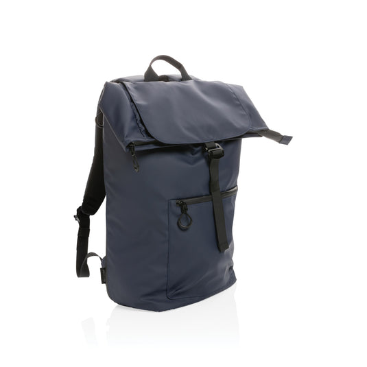 XD Collection Impact AWARE™ RPET water-resistant 15.6-inch laptop backpack, durable bag with multiple compartments and padded straps.