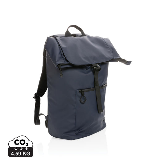 XD Collection Impact AWARE™ RPET water-resistant 15.6-inch laptop backpack with multiple compartments and padded shoulder straps