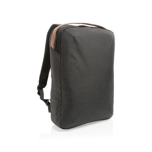 XD Xclusive Impact AWARE™ 300D two-tone deluxe 15.6-inch laptop backpack with multiple compartments and padded straps.