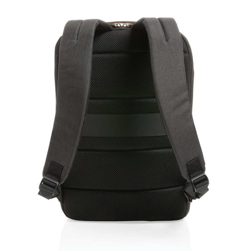 Load image into Gallery viewer, XD Xclusive Impact AWARE™ 300D two-tone deluxe 15.6-inch laptop backpack with multiple compartments and padded shoulder straps
