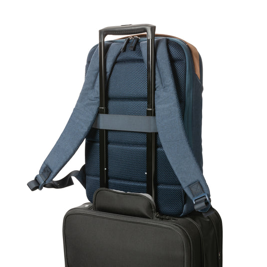 XD Xclusive Impact AWARE™ 300D two-tone deluxe 15.6-inch laptop backpack with multiple compartments and padded shoulder straps.