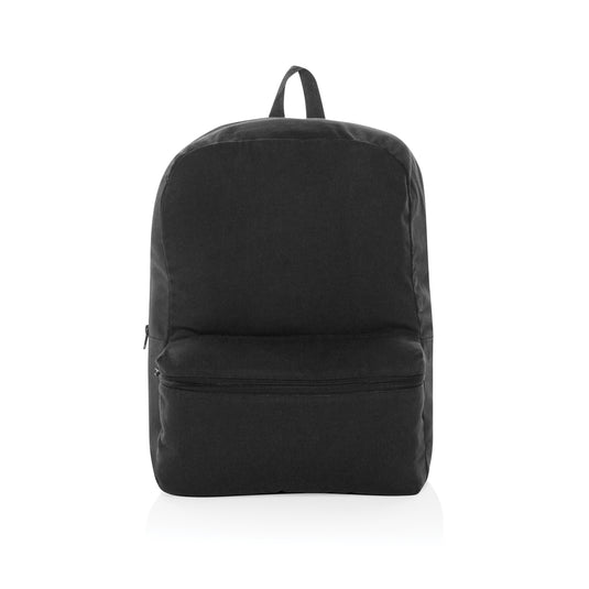Undyed Impact Aware™ 285 gsm canvas backpack from XD Collection, showing the durable, natural fabric and spacious design.