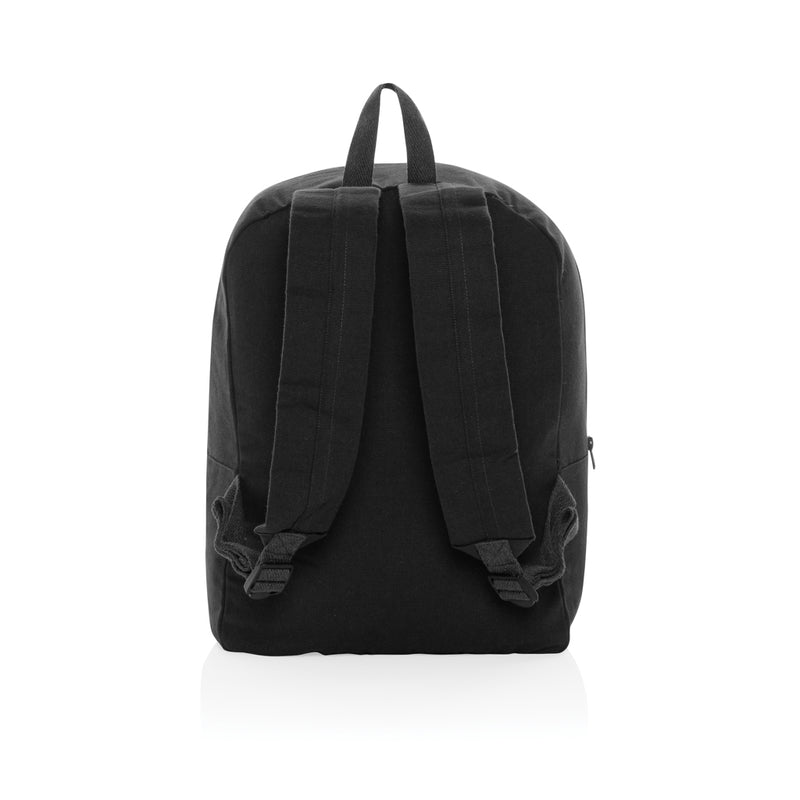 Load image into Gallery viewer, Undyed Impact Aware™ 285 gsm rcanvas backpack from XD Collection, showing the durable, eco-friendly bag with shoulder straps.
