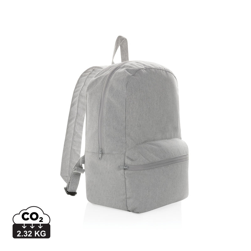 Load image into Gallery viewer, Undyed Impact Aware™ 285 gsm rCanvas backpack by XD Collection, showcasing its durable, minimalist design and natural canvas texture.
