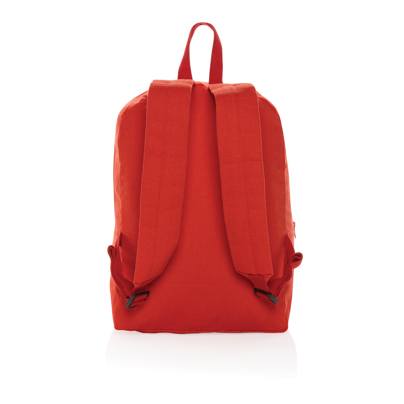 Load image into Gallery viewer, Impact Aware™ 285 gsm rcanvas backpack from XD Collection, durable bag with sturdy straps and spacious main compartment.

