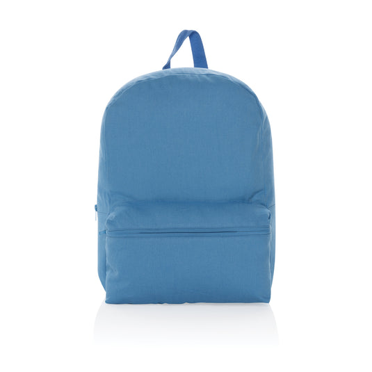 Impact Aware™ 285 gsm rcanvas backpack from XD Collection, durable bag with sturdy straps and spacious main compartment.