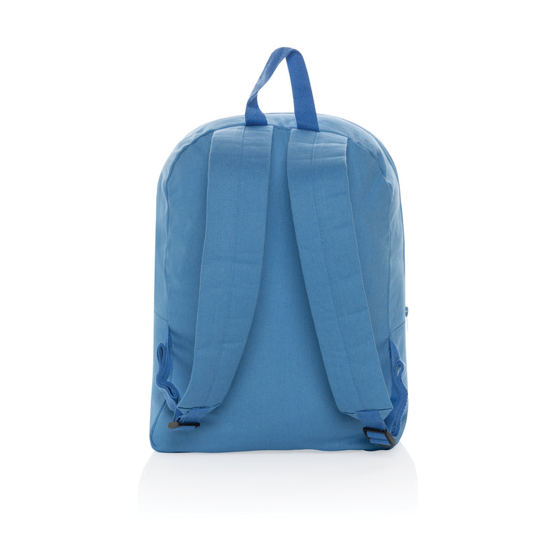 Load image into Gallery viewer, Impact Aware™ 285 gsm rcanvas backpack from XD Collection, showing durable grey bag with adjustable straps and multiple compartments.
