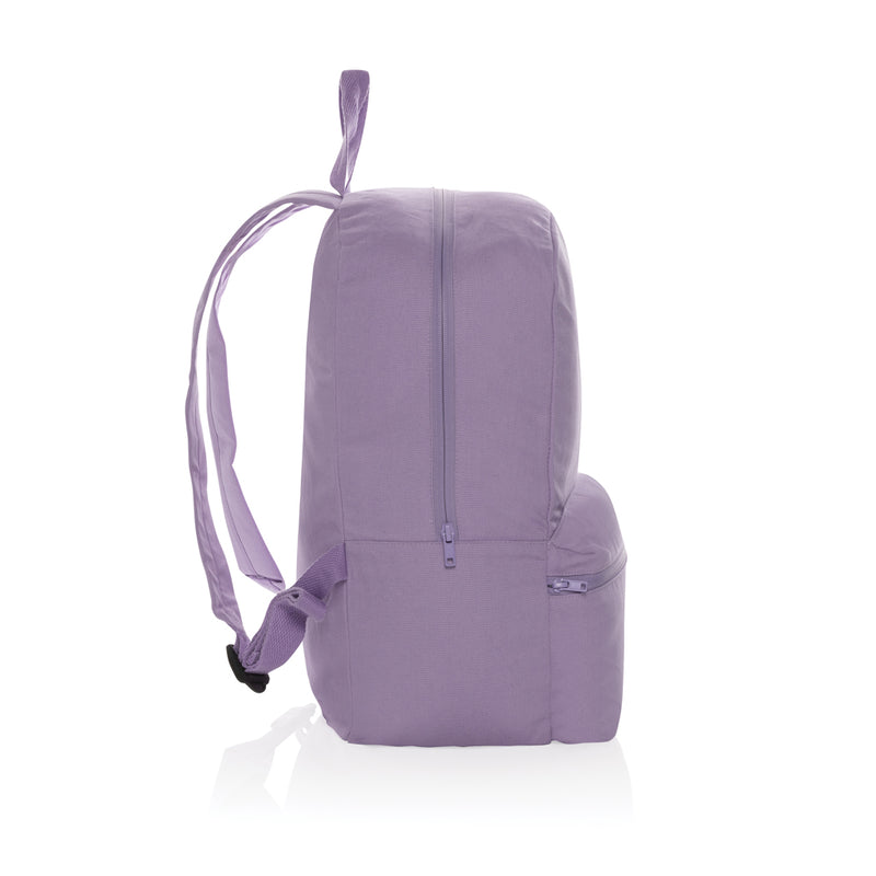Load image into Gallery viewer, Impact Aware™ 285 gsm rcanvas backpack from XD Collection featuring sturdy construction and adjustable straps, in a natural canvas finish.
