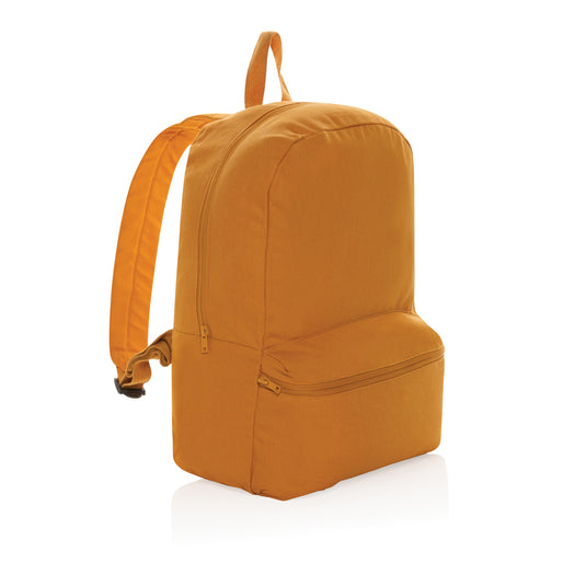 Impact Aware™ 285 gsm rcanvas backpack from XD Collection, showing a durable, stylish bag with adjustable straps and multiple compartments.
