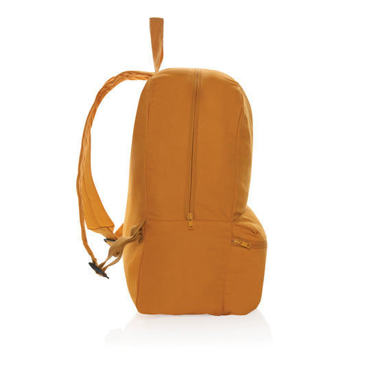 Impact Aware™ 285 gsm rcanvas backpack from XD Collection with adjustable straps and multiple compartments for travel and daily use.